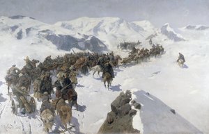 Kont Argutinsky, Kafkas Sıradağlarını geçerken, 1892